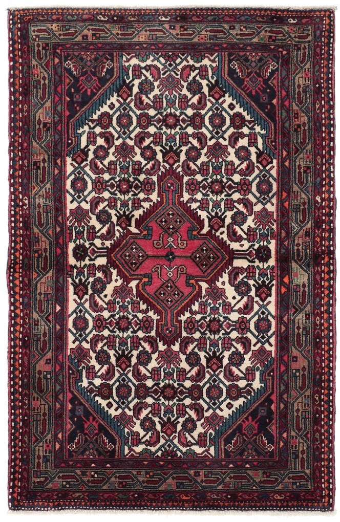 Hamedan Tappeto 110x160 (Iran) Annodato A Mano
