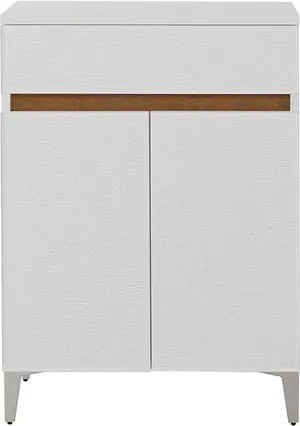 Base a terra Revital, due ante e un cassetto, L60 X H83,5 cm, bianco