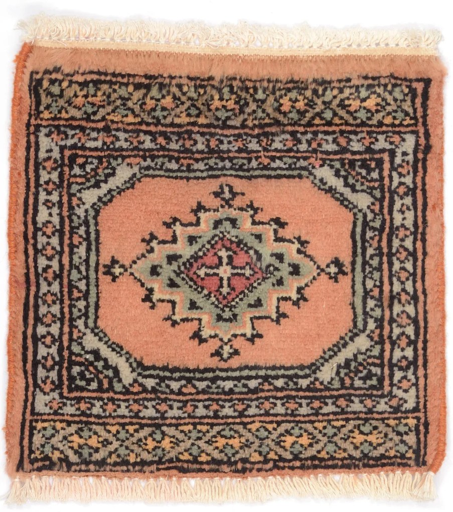 Bokhara Tappeto orientale 30 x 30 Beige (Pakistan) Annodato A Mano