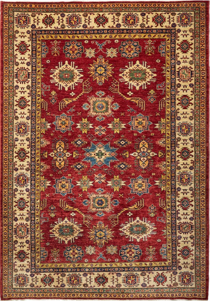 Kazak Tappeto orientale 260 x 190 Rosso (Pakistan) Annodato A Mano