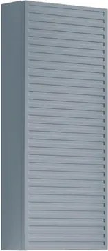 Pensile bagno Pixel Stripes laccato opaco indaco, 1 anta apertura da sinistra P 17 x L 30 x H 80 cm