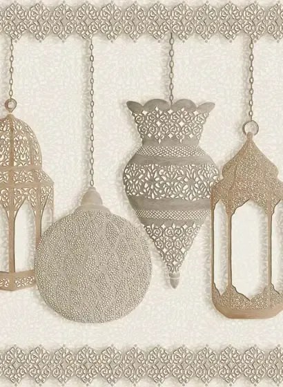 Cole & Son Carta da parati Fez - Gilver/ Parchment