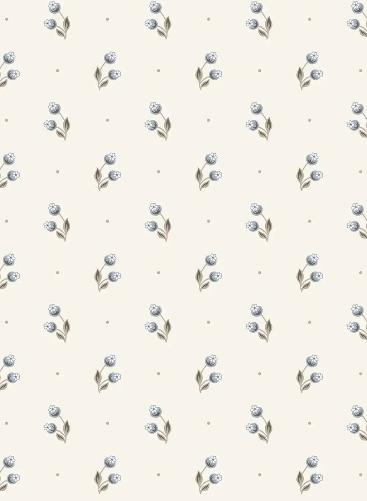 Sandberg Carta da parati Siv - Misty Blue