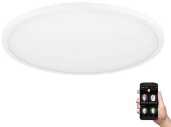 Eglo 900758-Plafoniera LED dimmerabile SARSINA-Z 33,5W/230V diametro 45 cm bianco