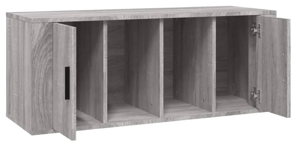 Mobile tv grigio sonoma 100x35x40 cm in legno multistrato