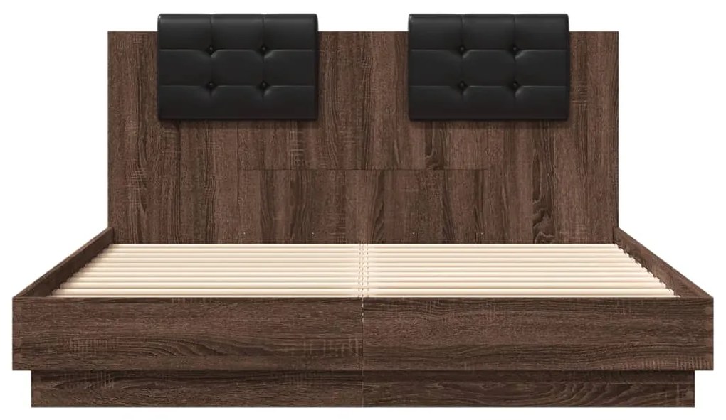 Giroletto testiera rovere marrone 150x200 cm legno multistrato