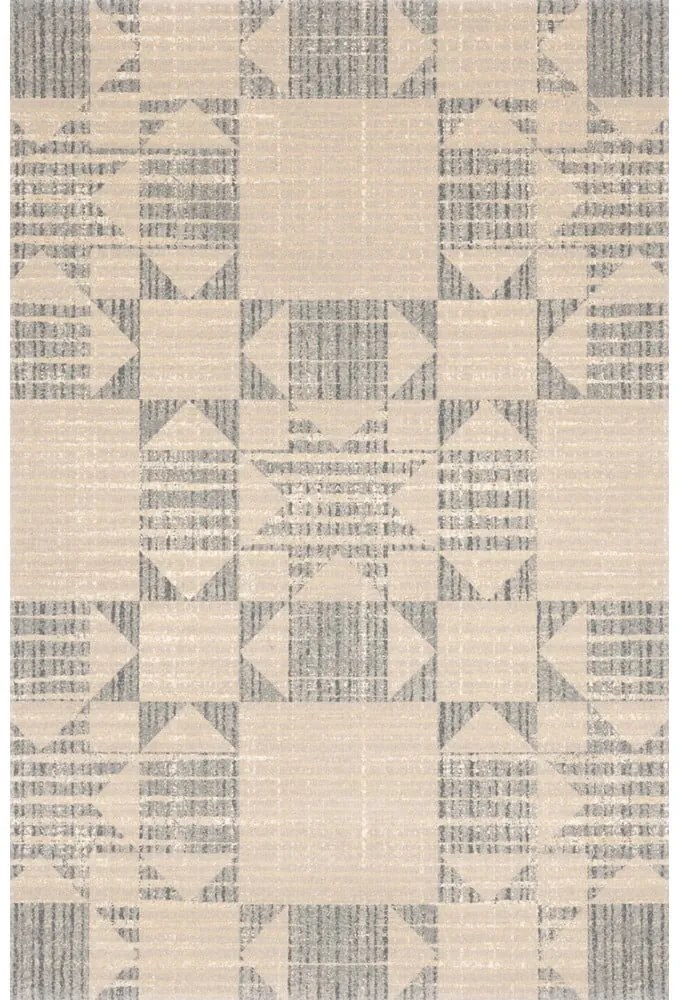 Tappeto in lana beige 133x190 cm Frotage beige - Agnella