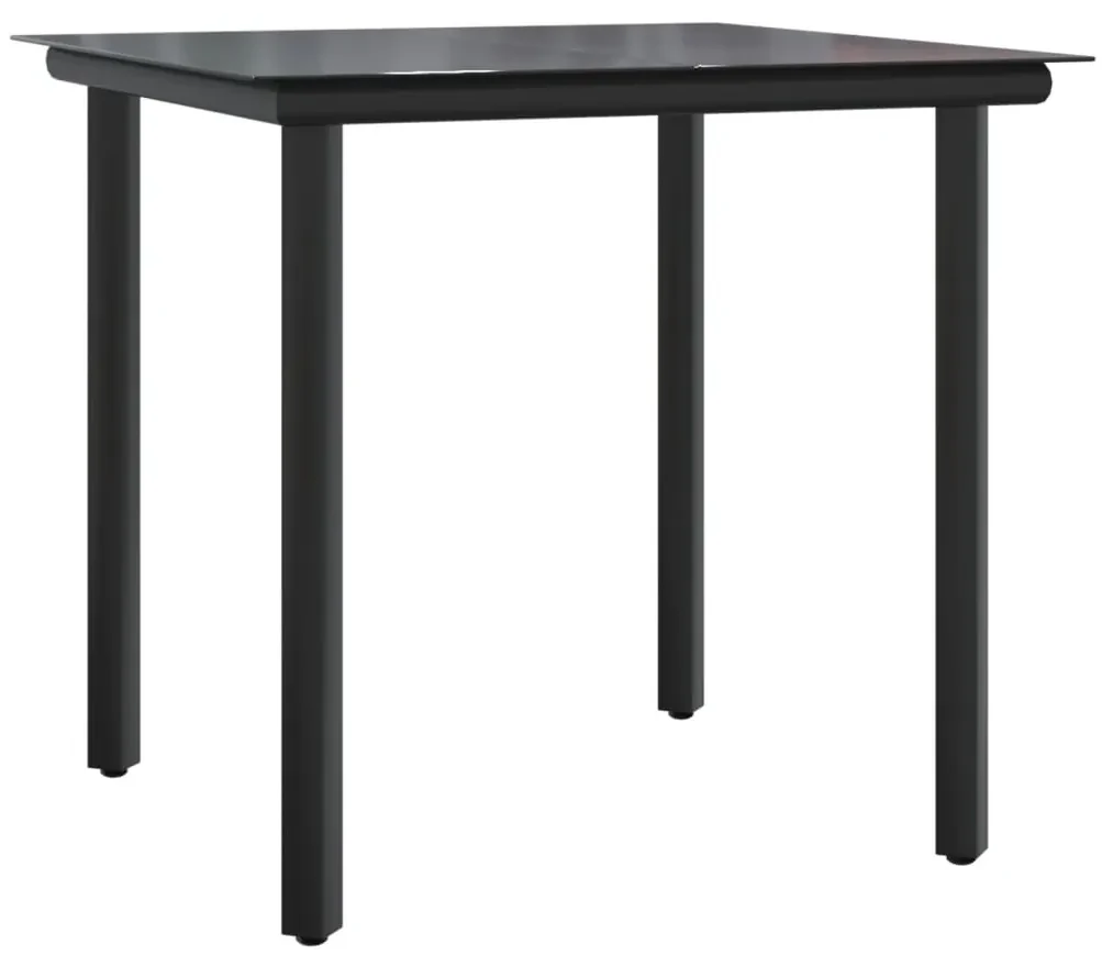 Set bistrò 3 pz con cuscini marrone in polyrattan