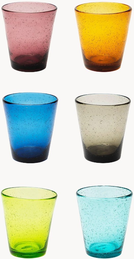 Set di 6 bicchieri Color Bubble