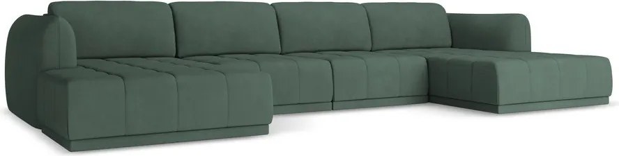 Divano angolare verde Hoku – Makamii