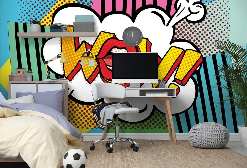 Carta da parati – Stile pop art – WOW!