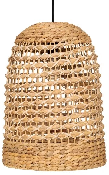 Atmosphera - Lampadario a sospensione con filo SAND 1xE27/40W/230V rattan/giacinto d'acqua