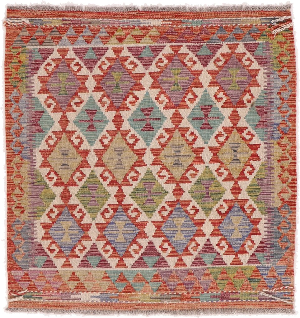Kilim Tappeto orientale 110 x 110 (Afghanistan) Tessuto A Mano