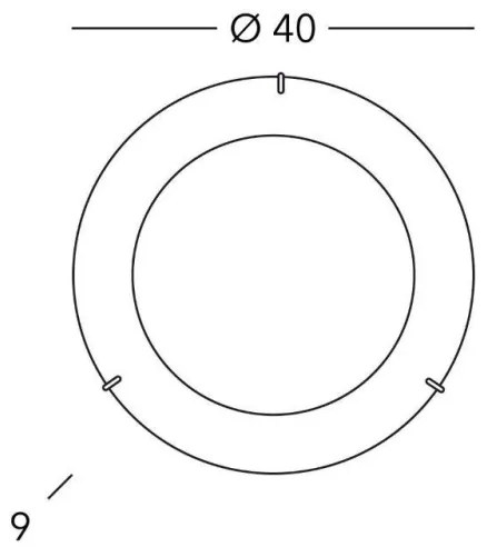 Kolarz A1306.12.3 - Plafoniera MOON 2xE27/60W/230V