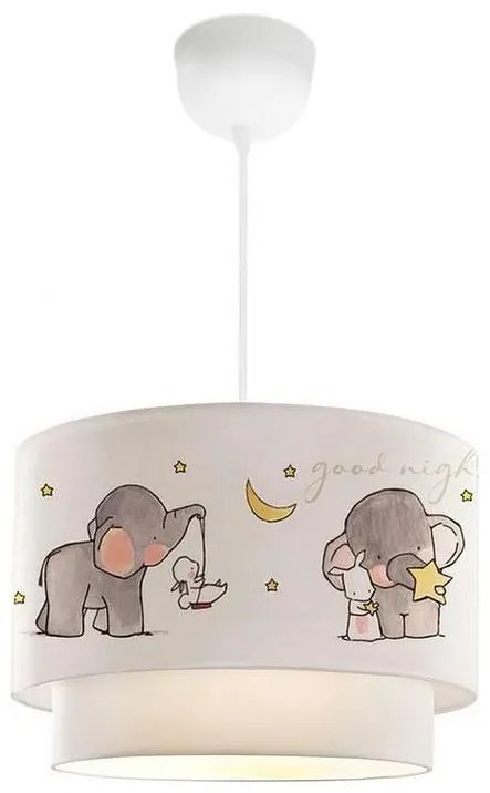 Lampadario per cameretta CANDY 1xE27/40W/230V bianco/grigio