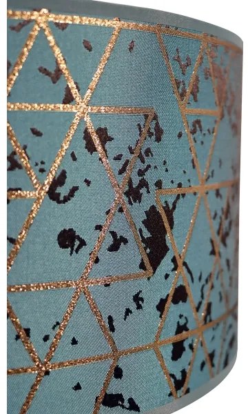 Lampadario su corda REZO 1xE27/60W/230V turchese