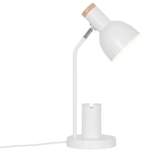 Nordlux - Lampada da tavolo DEVONE 1xE27/15W/230V bianca