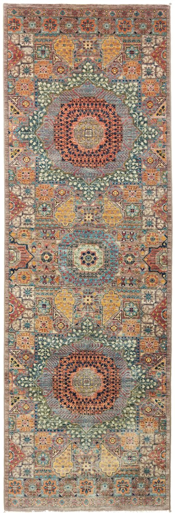 Mamluk Tappeto orientale 80 x 250 Marrone (Pakistan) Annodato A Mano