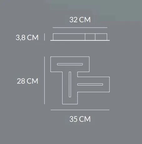 Maze plafoniera 24w 620lm 3000k ip20