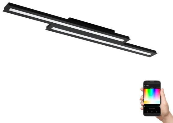 Eglo 99411 - Plafoniera LED RGB dimmerabile SALITERAS-C 2xLED/10W/230V