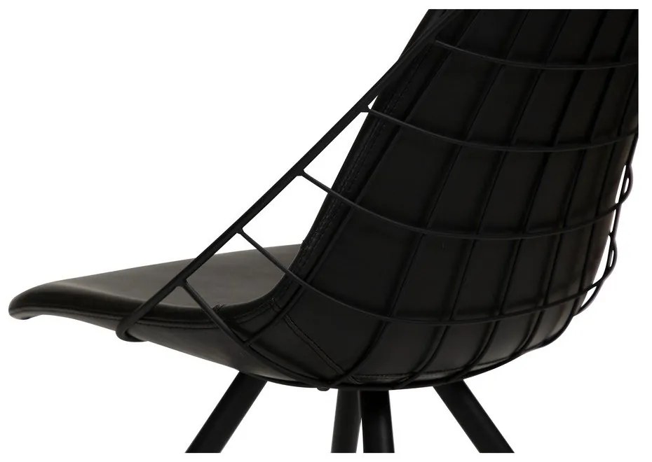 Sedia da pranzo in similpelle nera Sway - DAN-FORM Denmark