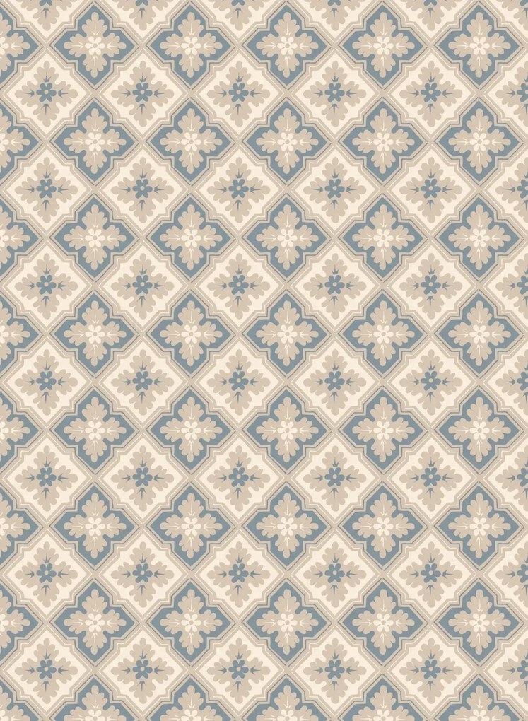 Sandberg Carta da parati Edvin - Indigo Blue