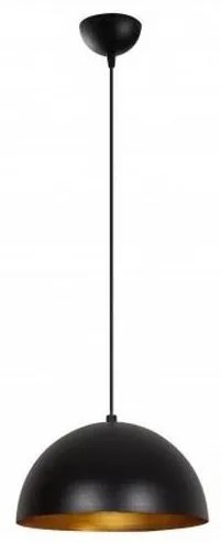 Lampada a sospensione su cavo SIVANI 1xE27/40W/230V Ø 30 cm nero/ramato