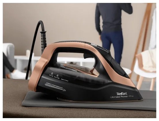 Tefal - Ferro da stiro a vapore ULTIMATE POWER 3200W/230V rame/nero