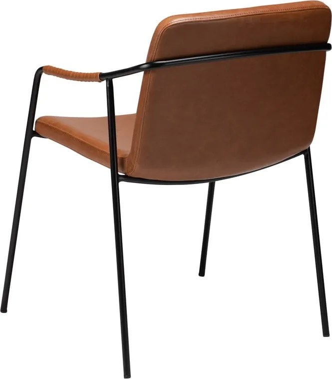 Sedia da pranzo in similpelle marrone Boto - DAN-FORM Denmark