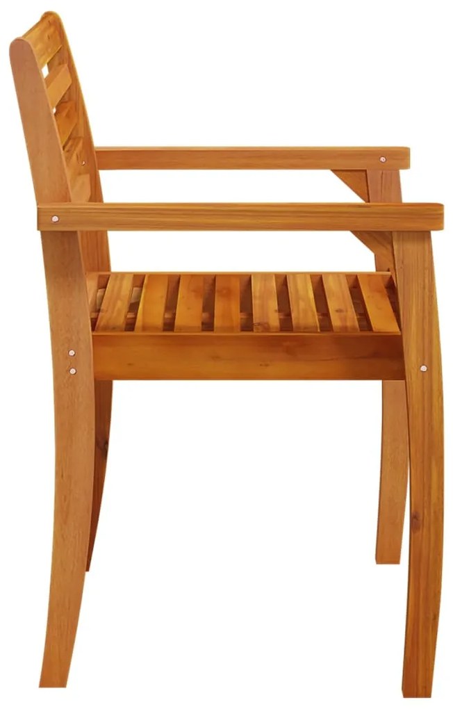 Sedie da giardino 2 pz 59x55x85 cm legno massello di acacia