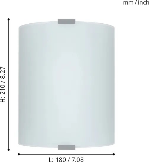 EGLO 84028 - Plafoniera GRAFIK 1xE27/60W bianco
