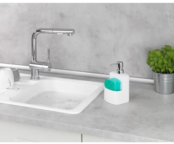 WENKO 3620115100 - Dispenser per sapone FESTIVAL 10x18 cm bianco