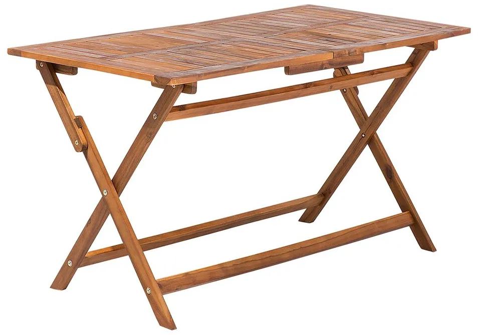 Tavolo legno di acacia 140x75cm CENTO Beliani