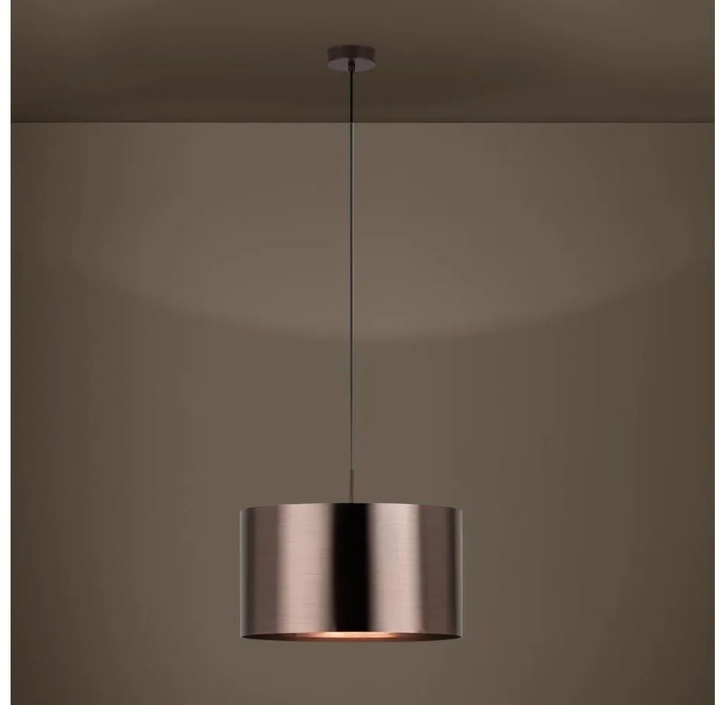 Eglo 39356 - Lampadario a sospensione con filo SAGANTO 1 1xE27/60W/230V rame