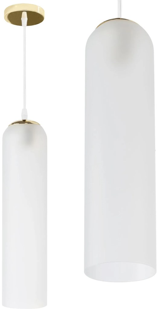 LAMPADA PENSILE VETRATA White Gold APP665-1CP