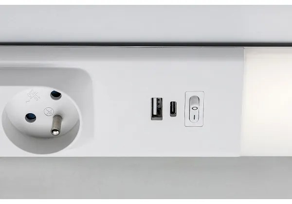 Rabalux 78042 - Lampada LED sottopensile con prese BILAL E LED/18W/230V 4000K 60 cm bianco