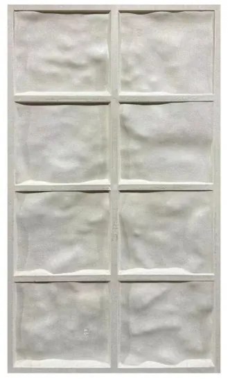 Pannello decorativo effetto roccia pietra 3D set 10 pz 7,2 mt2 rivestimento murale in PU 120 x 60 x 3 Grigio Cemento