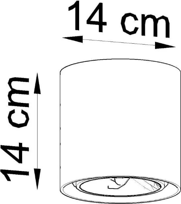 Lampada da soffitto CULLO in Cemento con base GU10
