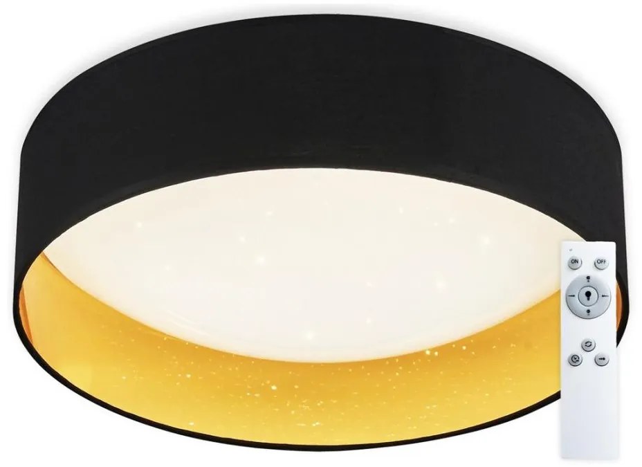 Top Lampada - Plafoniera LED dimmerabile LED/24W/230V+remote telecomando nero