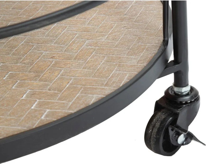 Tavolino da servizio in metallo su ruote 41,5x40 cm Arex – Mauro Ferretti