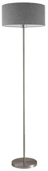 Lampada da terra LED TUNJA 1xE27/20W/230V Ø 38 cm cromo satinato/grigio