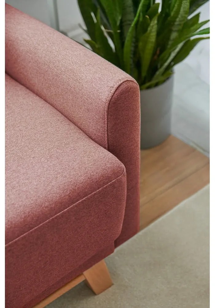 Divano letto variabile rosa ad angolo Pop - Bonami Selection