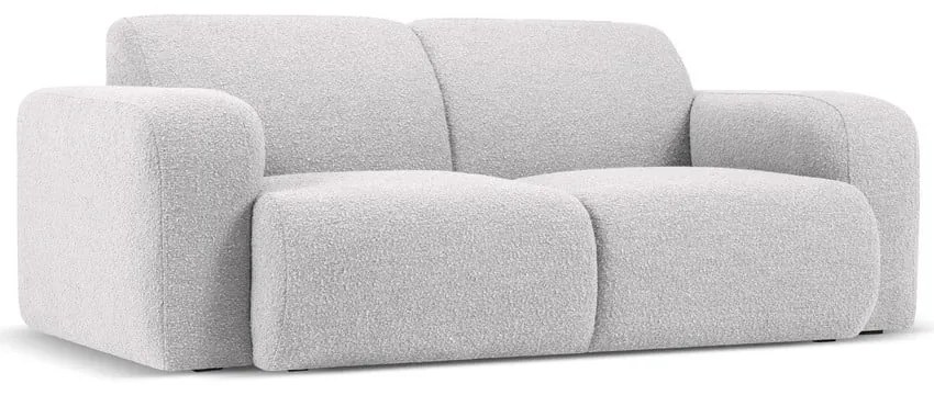 Divano in tessuto bouclé grigio chiaro 170 cm Molino - Micadoni Home