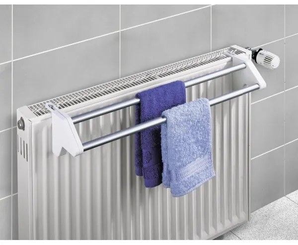 WENKO 3702100 - Stendibiancheria 13x11,5 cm argento/bianco