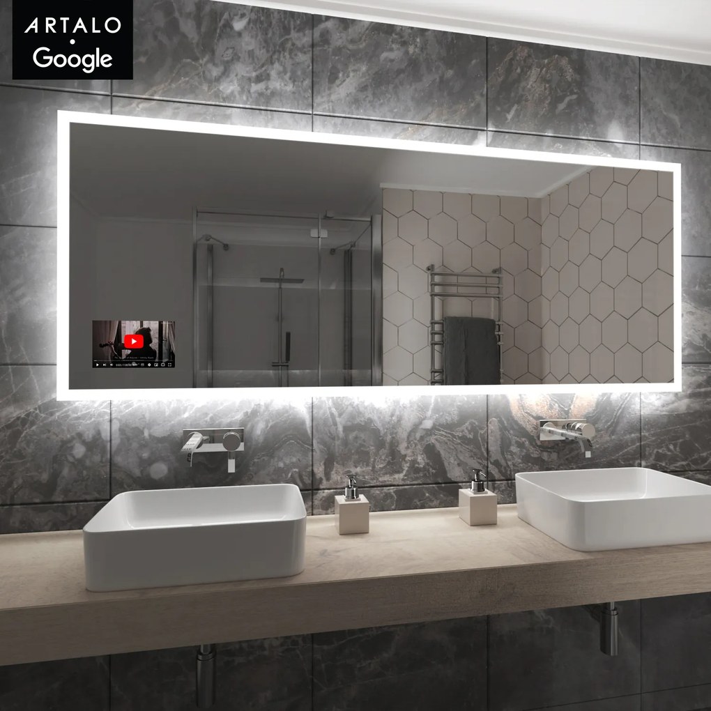 SMART specchio con luminazione M1 + SmartScreen with Google TV