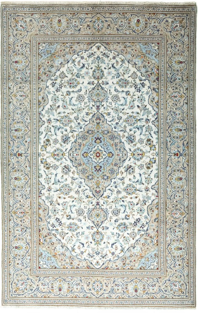 Kashan Tappeto persiano 200 x 300 Beige (Iran) Annodato A Mano