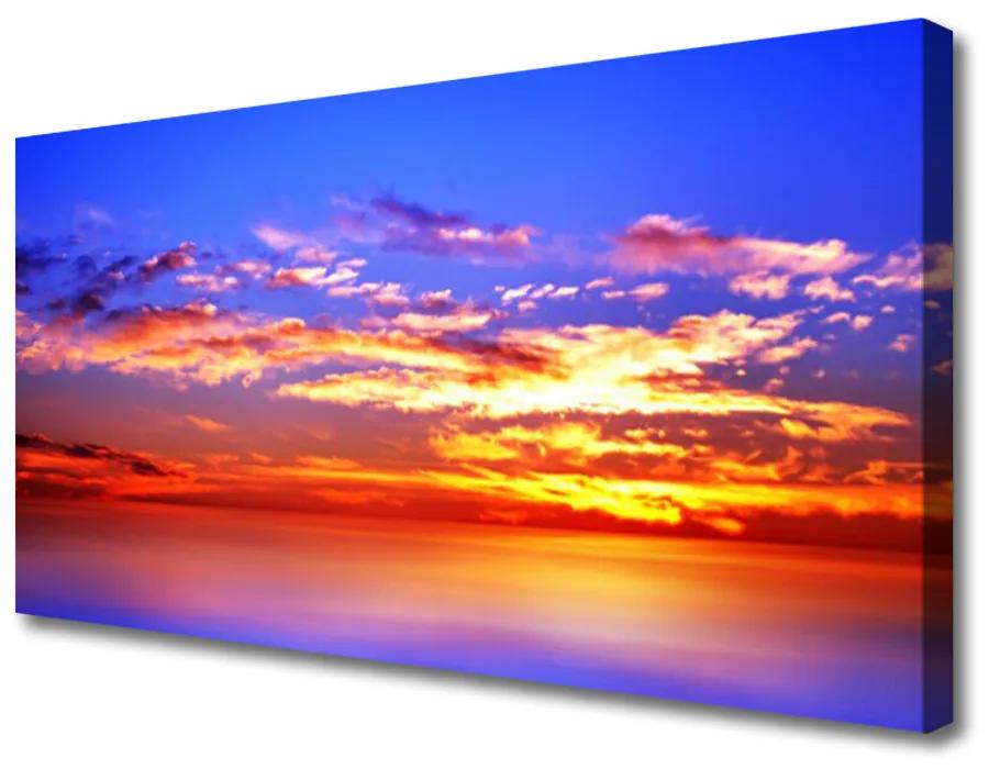 Quadro su tela Cielo Nuvole Paesaggio marino 100x50 cm