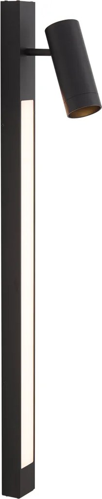 Faretto da parete intelligente nero orientabile incl. GU10 Wi-Fi - Jackle