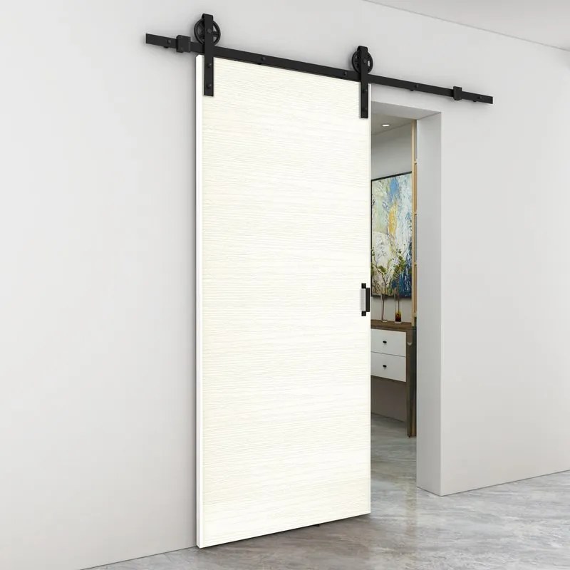 Porta scorrevole Kent in mdf bianco, L 93 x H 212 cm, con binario Rodeo Reversibile