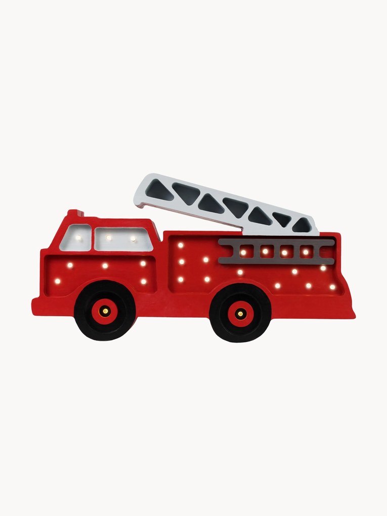 Lampada a LED per cameretta dei bambini fatta a mano con funzione timer e telecomando Fire Truck, luce regolabile